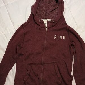PINK Victoria's Secret Maroon Hoodie